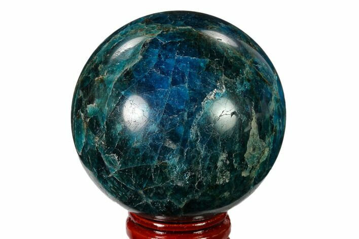 Bright Blue Apatite Sphere - Madagascar #154262